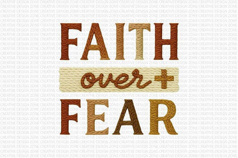 Faith Over Fear PNG Christian Quote SVG BillahCrafts 