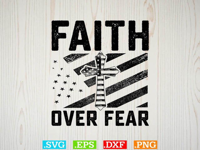 Faith Over Fear Shirt ,Christian Svg, Religious Shirt, Jesus Svg, God Svg, Faith PNG, Christian Svg SVG Creativeart88 