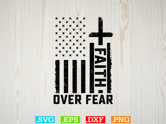 Faith Over Fear Shirt ,Christian Svg, Religious Shirt, Jesus Svg, God Svg, Faith PNG, Christian Svg SVG Creativeart88 