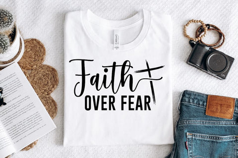 Faith over fear Sleeve SVG Design, Christian Sleeve SVG, Faith SVG Design, Jesus Sleeve SVG SVG Regulrcrative 