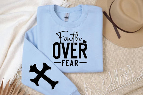 Faith Over Fear Sleeve SVG Design, Christian Sleeve SVG, Faith SVG Design, Jesus Sleeve SVG SVG Regulrcrative 