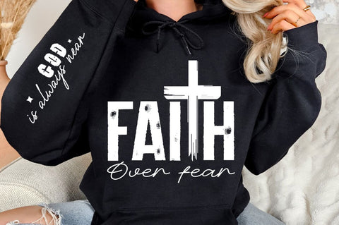 Faith Over Fear Sleeve SVG Design SVG Regulrcrative 