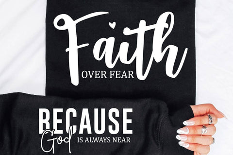 Faith Over Fear Sleeve SVG Design SVG Regulrcrative 