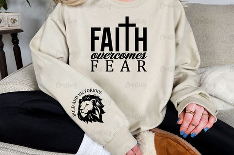 Faith Overcomes Fear Sleeve SVG Design SVG Designangry 