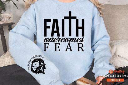 Faith Overcomes Fear Sleeve SVG Design SVG Designangry 