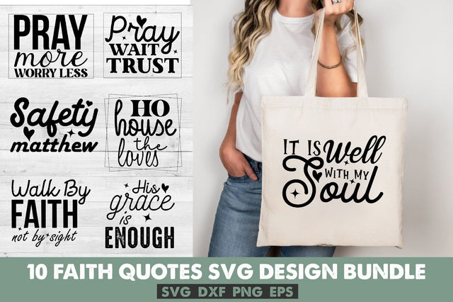 Faith Quotes Svg Bundle SVG Rupkotha 