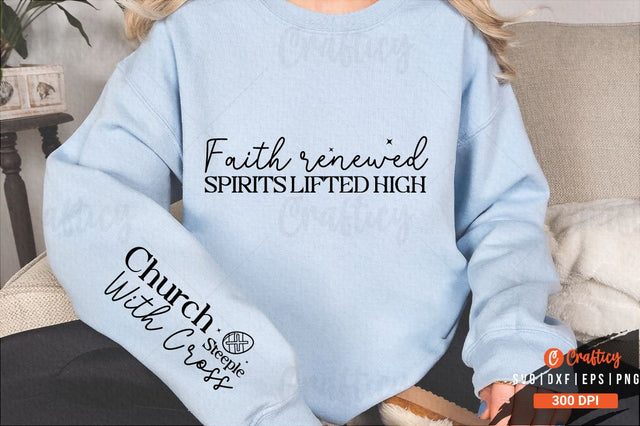 Faith renewed spirits lifted high Sleeve SVG Design SVG Designangry 