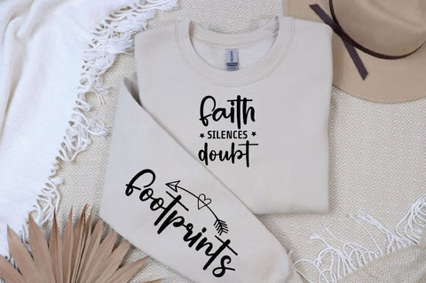 Faith silences doubt Sleeve SVG Design, Christian Sleeve SVG, Faith SVG Design, Jesus Sleeve SVG SVG Regulrcrative 