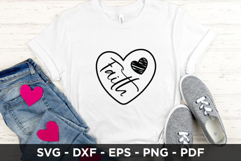 Faith SVG - Heart with Faith SVG SVG CraftLabSVG 