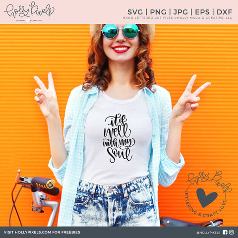 Faith SVG | It Is Well With My Soul | Christian SVG | Religious SVG SVG Ikonart Design Shop 