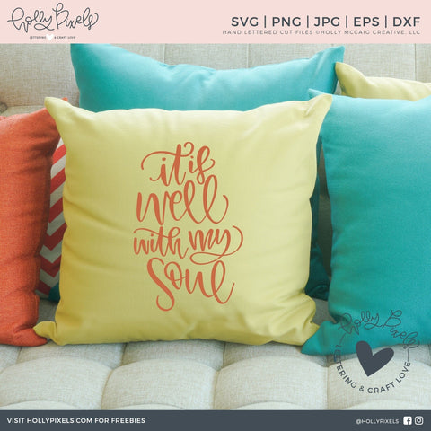 Faith SVG | It Is Well With My Soul | Christian SVG | Religious SVG SVG Ikonart Design Shop 