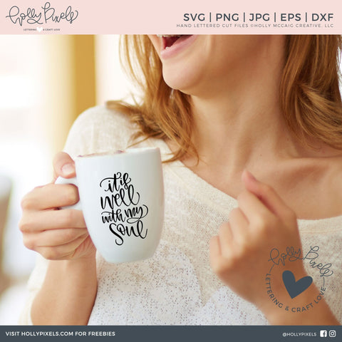 Faith SVG | It Is Well With My Soul | Christian SVG | Religious SVG SVG Ikonart Design Shop 