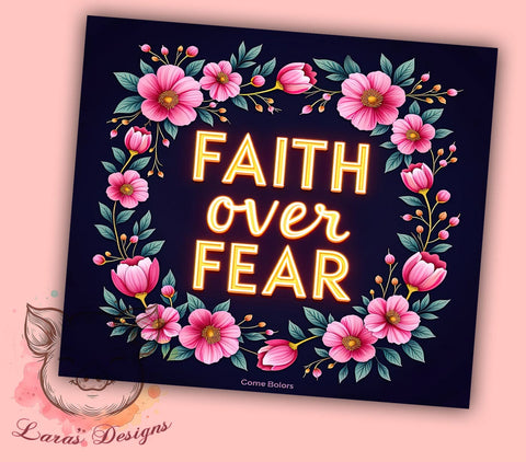 Faith Tumbler, Bible Verse Tumbler, Christian Gift, Motivational Mug, Inspirational Drinkware, Religious Sublimation, 20oz Tumbler Wrap Sublimation Lara' s Designs 