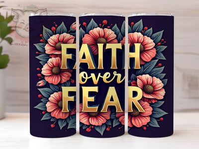 Faith Tumbler, Bible Verse Tumbler, Christian Gift, Motivational Mug, Inspirational Drinkware, Religious Sublimation, 20oz Tumbler Wrap Sublimation Lara' s Designs 
