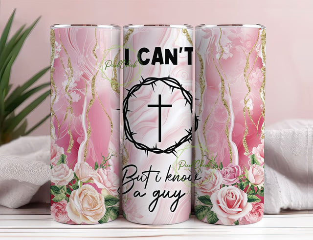 Faith Tumbler Wrap, Pink Agate Glitter Roses PNG, 20oz Skinny Tumbler Sublimation Design, Religious Tumbler PNG, Christian Tumbler Wrap gift Sublimation PixelChick 