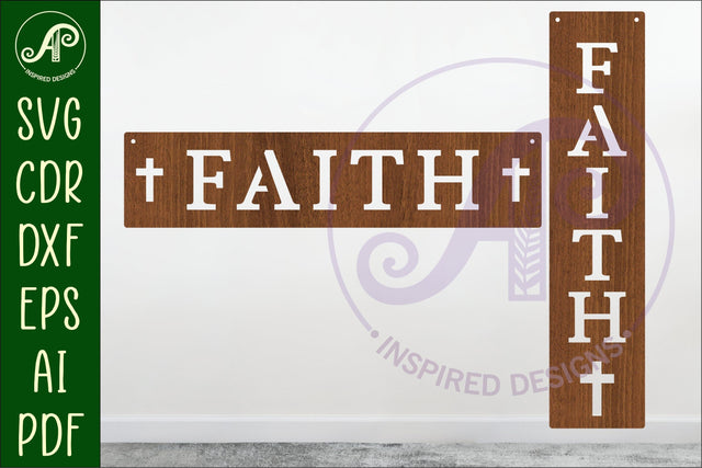 Faith Word wall art sign, SVG file SVG APInspireddesigns 