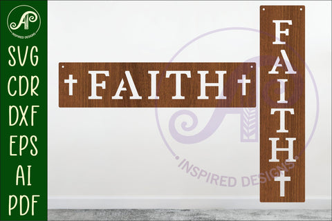 Faith Word wall art sign, SVG file SVG APInspireddesigns 