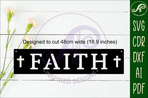 Faith Word wall art sign, SVG file SVG APInspireddesigns 