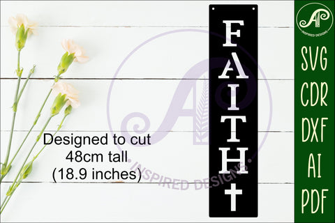 Faith Word wall art sign, SVG file SVG APInspireddesigns 