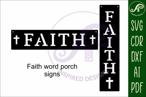 Faith Word wall art sign, SVG file SVG APInspireddesigns 