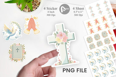 Faithful Pastels Sticker Sublimation artnoy 
