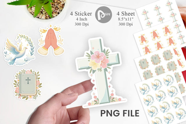 Faithful Pastels Sticker Sublimation artnoy 