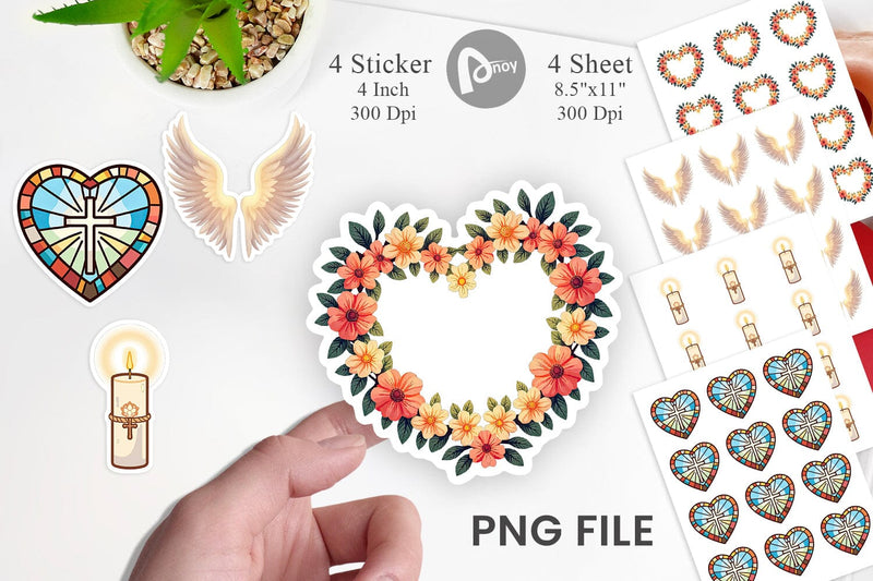 Faithful Pastels Sticker Sublimation artnoy 