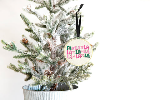 Falalala Preppy Bows Christmas PNG JPG Sublimation So Fontsy Design Shop 