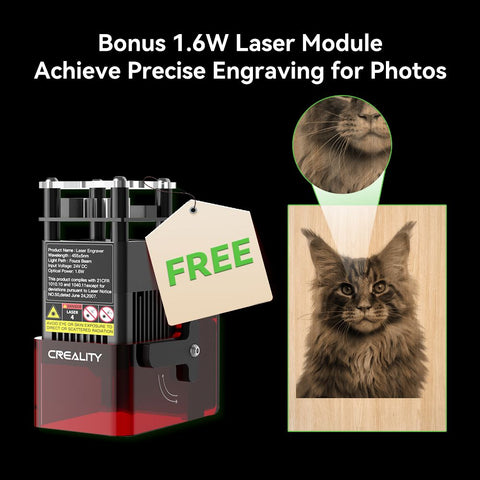 Falcon2 Pro 60W Pro-safe Laser Engraver & Cutter Physical Creality Official Store 
