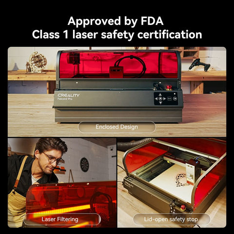 Falcon2 Pro 60W Pro-safe Laser Engraver & Cutter Physical Creality Official Store 