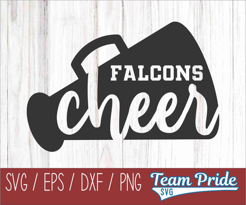 Falcons Cheer SVG Digital Download Printable - SVG, EPS, DXF, PNG 2 SVG Team Pride SVG 