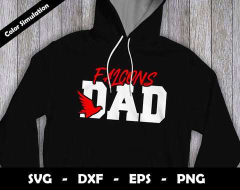 Falcons Dad SVG Cut File, Falcons logo SVG Design, Falcons Dad Football, T-Shirt Sublimation Design Png SVG Arthur Arellano 