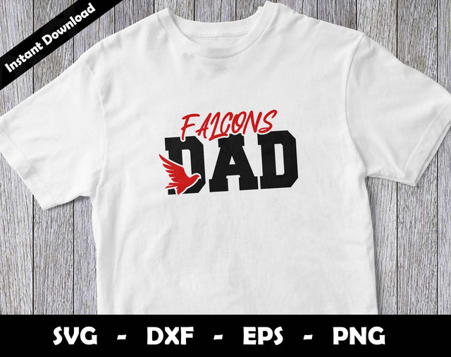 Falcons Dad SVG Cut File, Falcons logo SVG Design, Falcons Dad Football, T-Shirt Sublimation Design Png SVG Arthur Arellano 