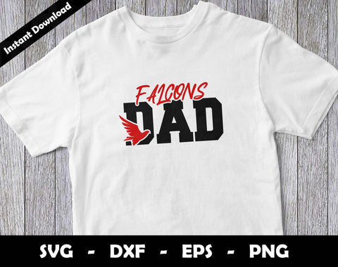 Falcons Dad SVG Cut File, Falcons logo SVG Design, Falcons Dad Football, T-Shirt Sublimation Design Png SVG Arthur Arellano 