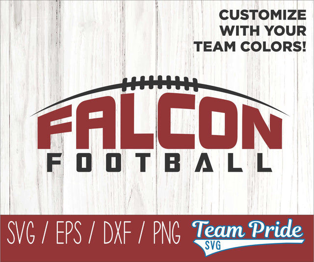 Falcons Football SVG Digital Download Printable - SVG, EPS, DXF, PNG 2 SVG Team Pride SVG 