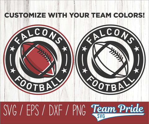 Falcons Football SVG Digital Download Printable - SVG, EPS, DXF, PNG 5 SVG Team Pride SVG 