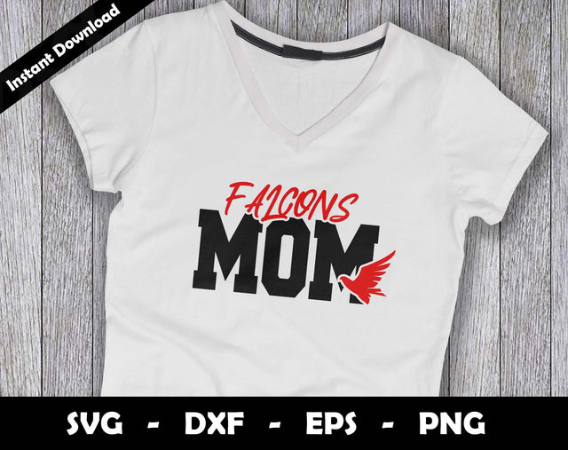 Falcons Mom SVG Cut File, Falcons logo SVG Design, Falcons Mom Football, T-Shirt Sublimation Design Png SVG Arthur Arellano 