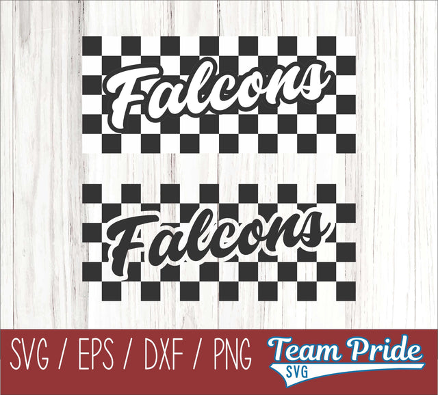 Falcons Retro Team Design SVG Digital Download Printable - SVG, EPS, DXF, PNG SVG Team Pride SVG 