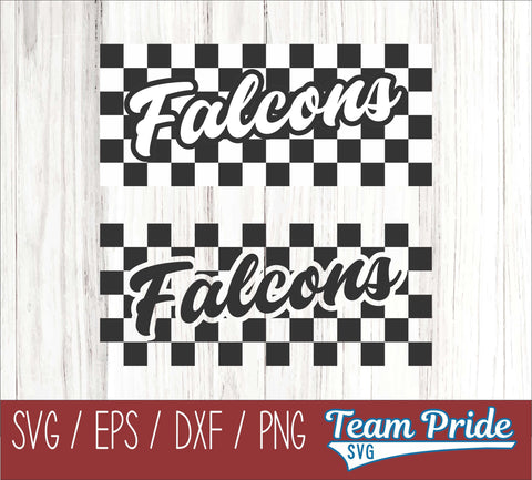 Falcons Retro Team Design SVG Digital Download Printable - SVG, EPS, DXF, PNG SVG Team Pride SVG 