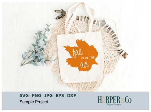 Fall Air Leaf SVG PNG Cut EPS File SVG HarperNCo 