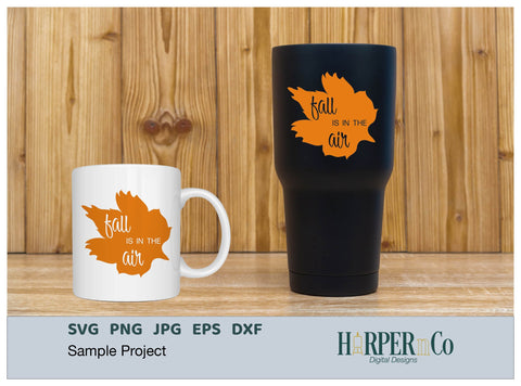 Fall Air Leaf SVG PNG Cut EPS File SVG HarperNCo 