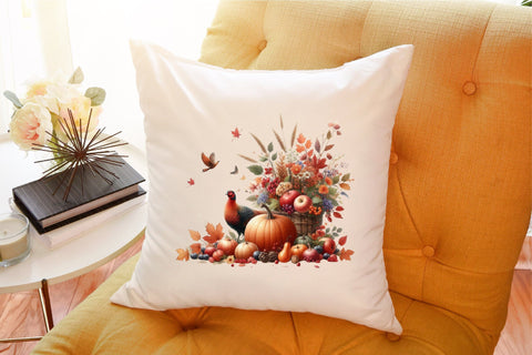 Fall and Thanksgiving Clipart Bundle Sublimation designartist 