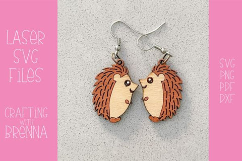 Fall and Winter Animals Earrings Bundle Laser SVG File SVG Crafting With Brenna 