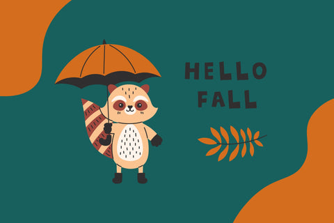 Fall Animals PNG Clipart Sublimation Rin Green 