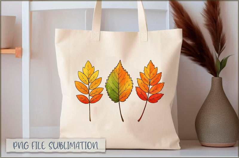 Fall Autumn Leaves Tote Bag Sublimation Shetara Begum 