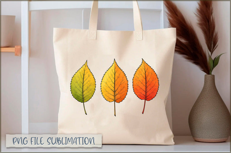 Fall Autumn Leaves Tote Bag Sublimation Shetara Begum 