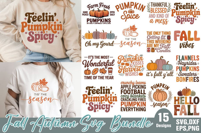 Fall Autumn SVG Bundle SVG Angelina750 