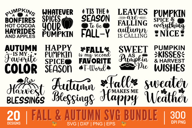Fall & autumn svg bundle SVG Designangry 