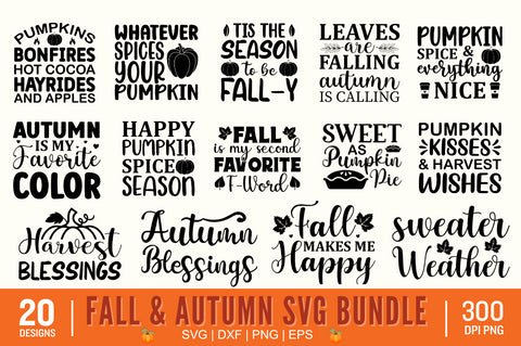 Fall & autumn svg bundle SVG Designangry 