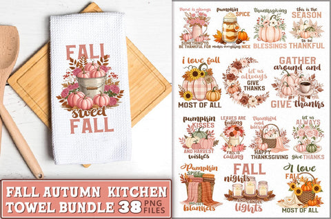 Fall Autumn Towel Sublimation Bundle Sublimation Shetara Begum 
